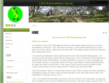 Tablet Screenshot of caexbushwalkingclub.org.au